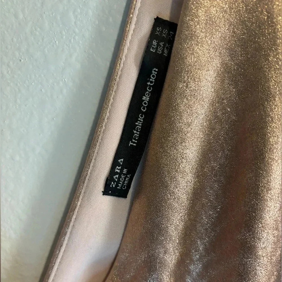 ZARA mini DRESS XS ROSE GOLD - Picture 4 of 4